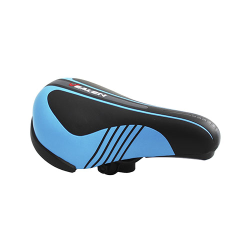Garneck - Asiento de bicicleta para bicicleta (piel sintética, absorción de  impactos), color azul