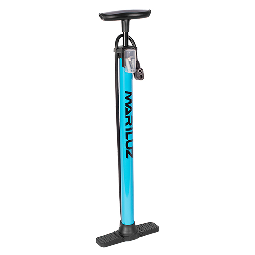 West Biking Bomba de bicicleta con manómetro - Bomba de aire de bicicleta  para todas las válvulas - Bomba de piso de bicicleta de 11 bares/160 psi