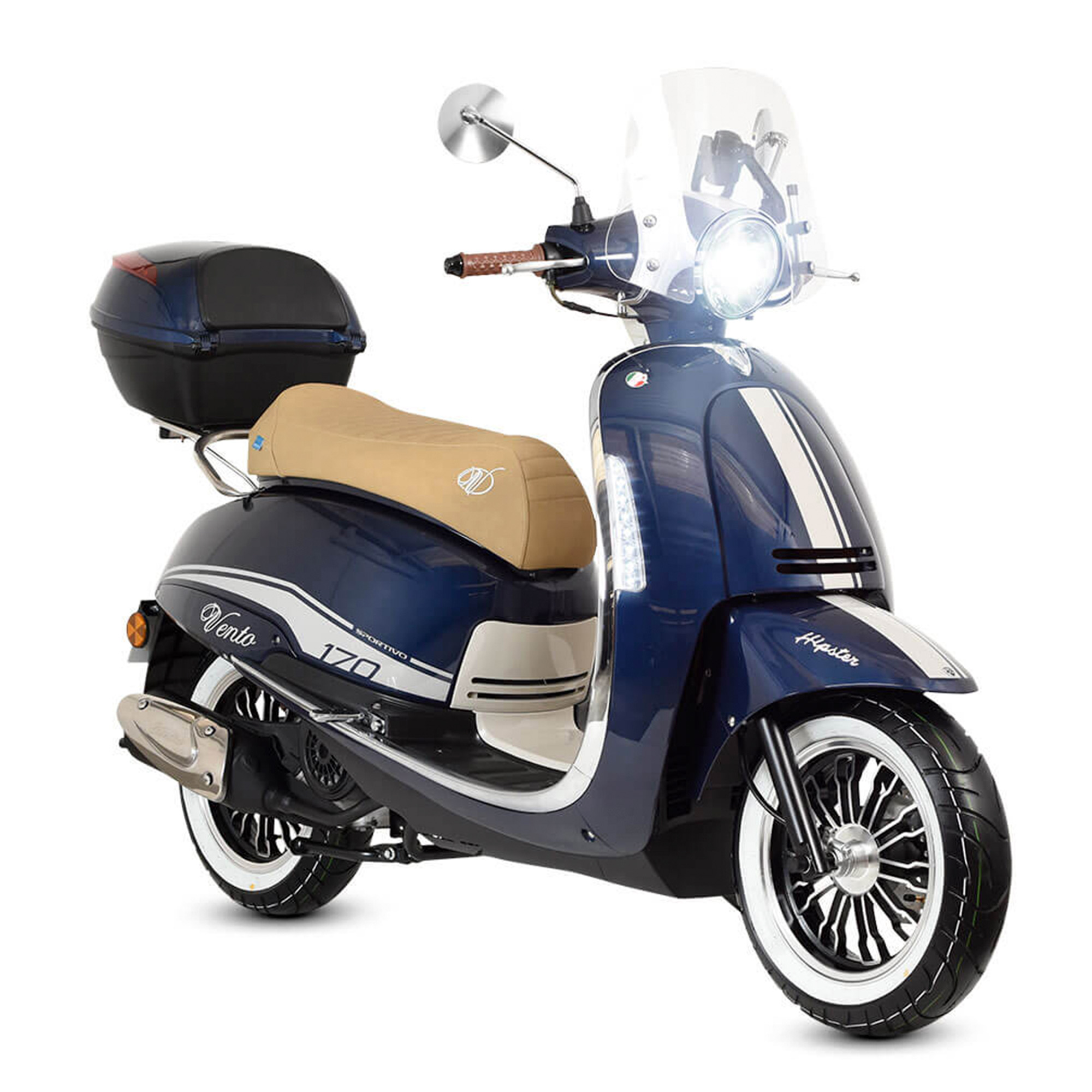 Bicimex Detalles Motocicleta Vento Hipster 170 Azul Navy mate 2025