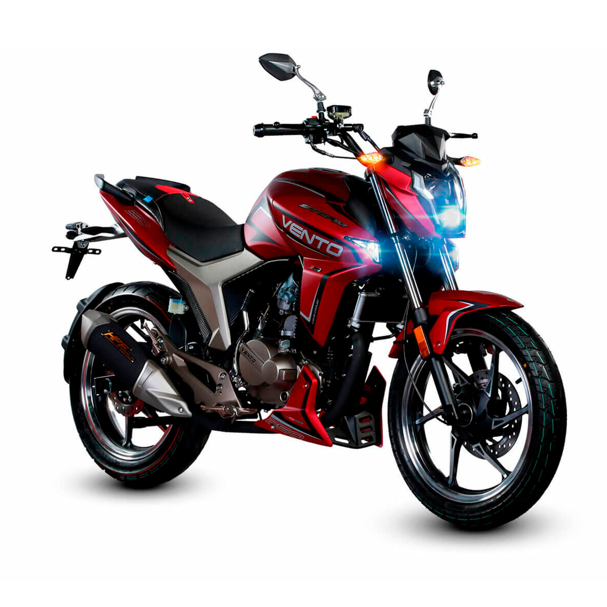 Bicimex Detalles Motocicleta Vento Storm 250 rojo 2023