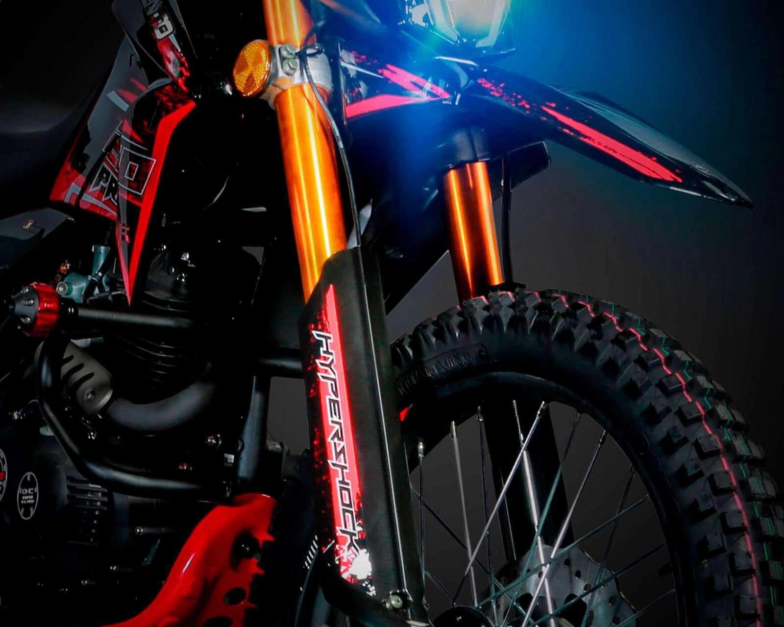 Bicimex Detalles Motocicleta Vento Crossmax pro 250cc negro 2024