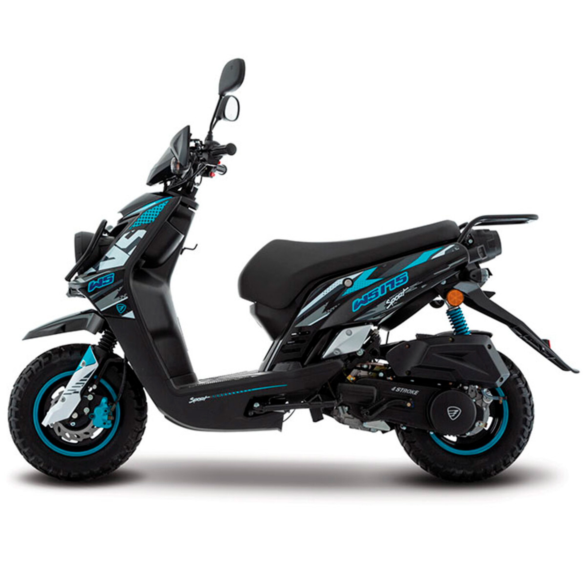 Bicimex Detalles Motocicleta Italika WS175 sport negro/azul