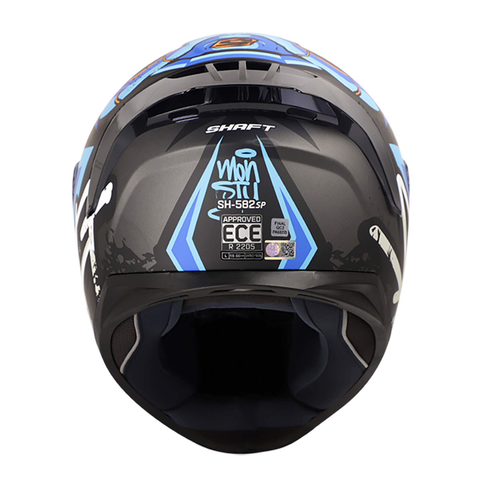 Bicimex Detalles Casco para motociclista talla XL cerrado SH582-SP