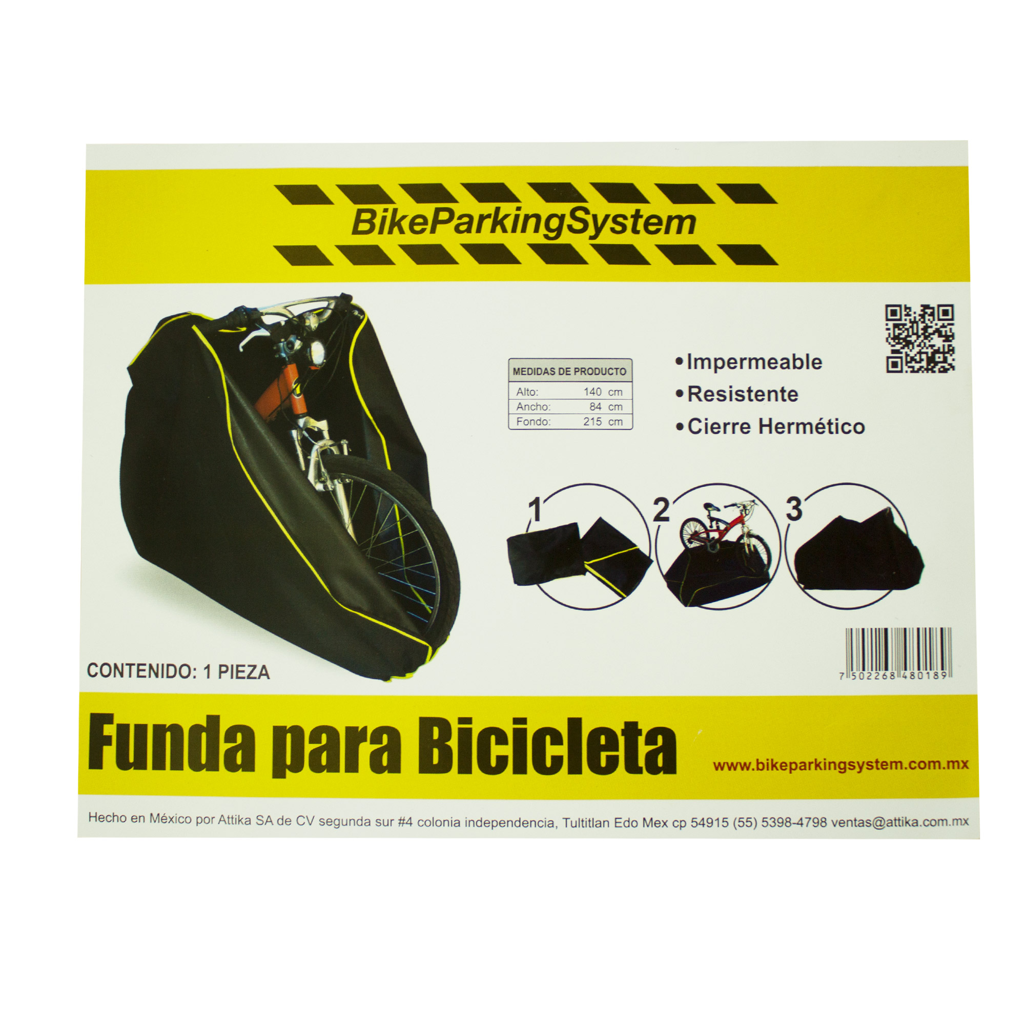 Bicimex Detalles Funda para bicicleta grande impermeable y hermetica 8018  BikeParkingSystem