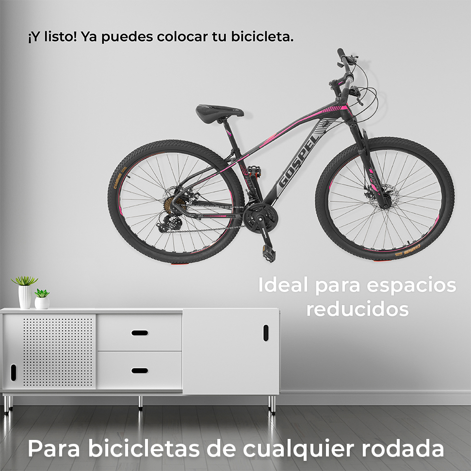 Soporte Bicicleta Pared Al Pedal + Soportes Ruedas Conbikes