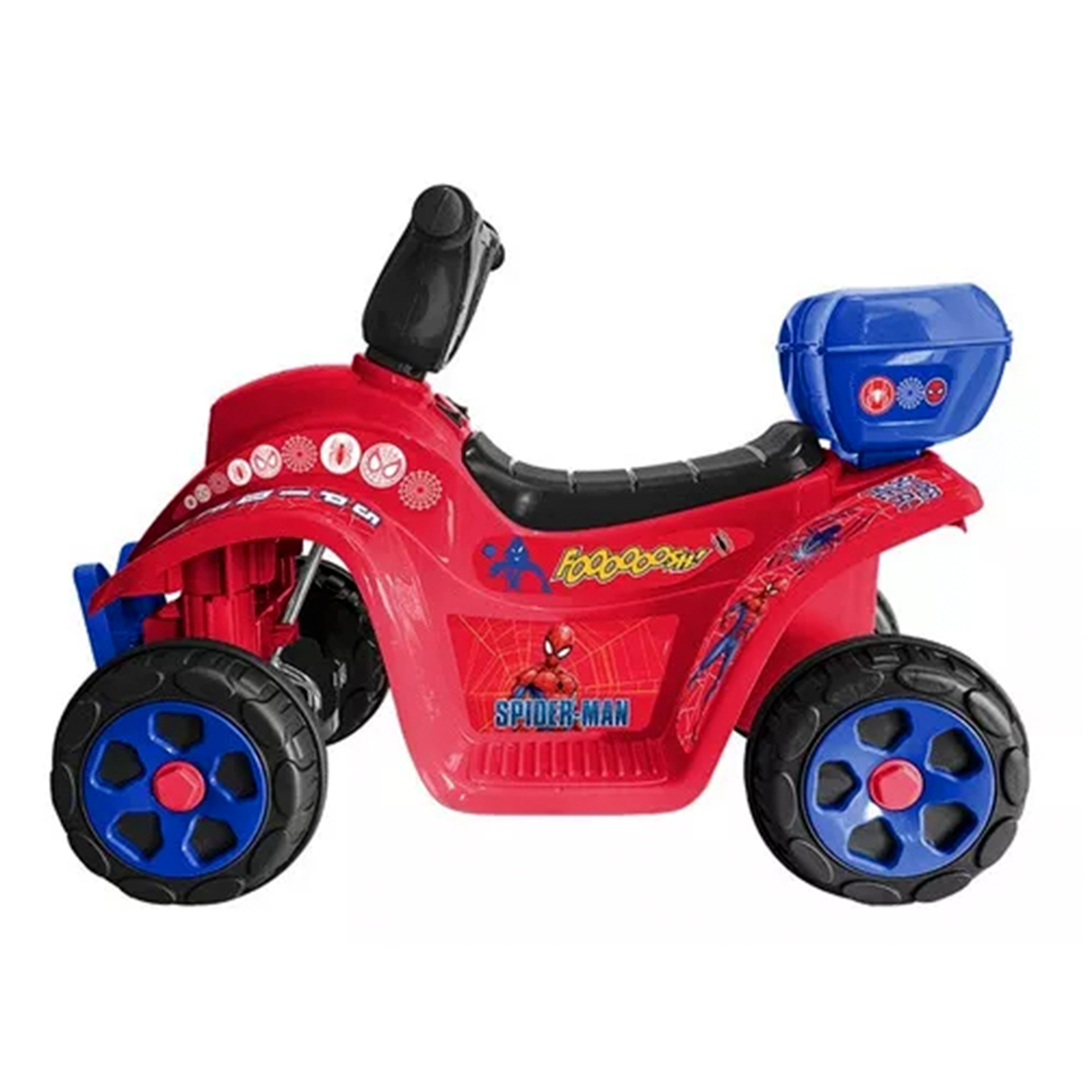 Bicimex Detalles Cuatrimoto electrica Apache Spiderman 6 volts 0282001