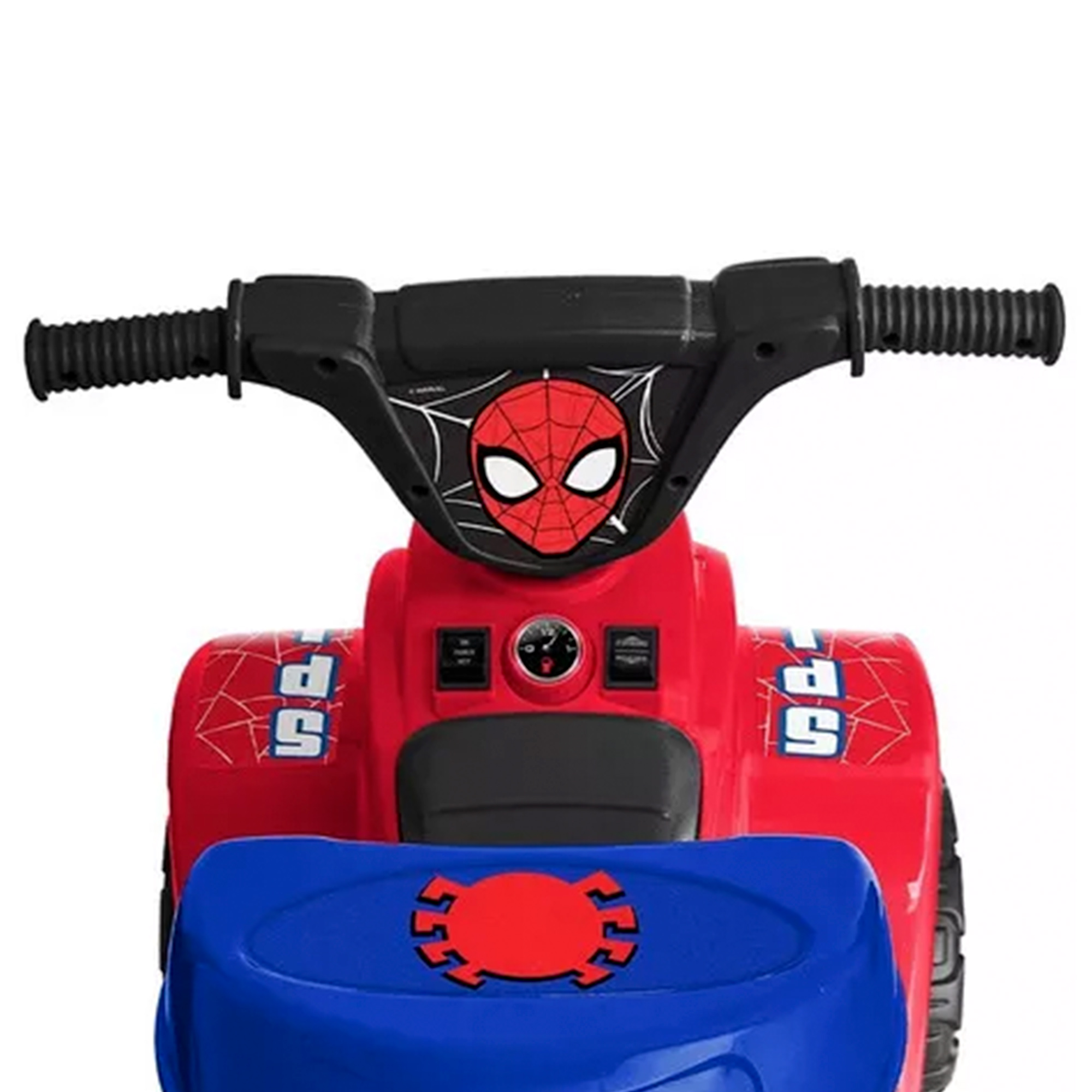 Bicimex Detalles Cuatrimoto electrica Apache Spiderman 6 volts 0282001