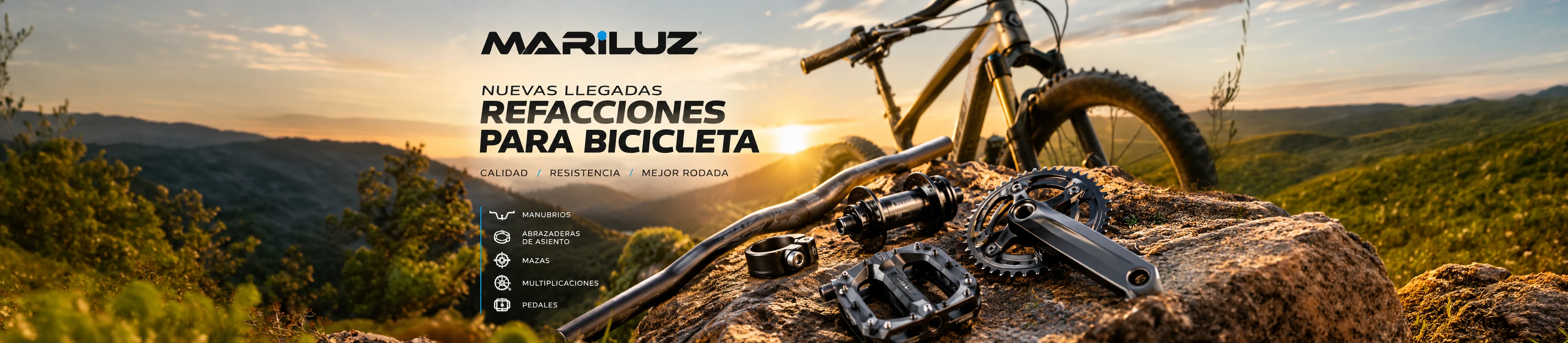 Nuevas refacciones Mariluz ya están aquí 🚴